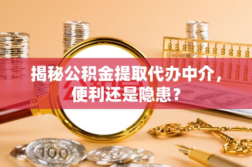 清原揭秘公积金提取代办中介，便利还是隐患？