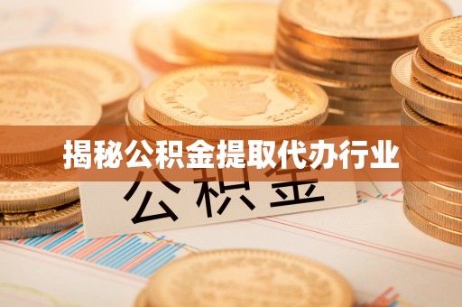 清原揭秘公积金提取代办行业
