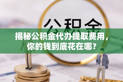 清原揭秘公积金代办提取费用，你的钱到底花在哪？